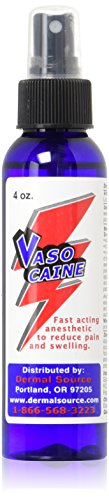 Vasocaine Numbing Spray Painless Anesthetic Numb, 4 Ounce